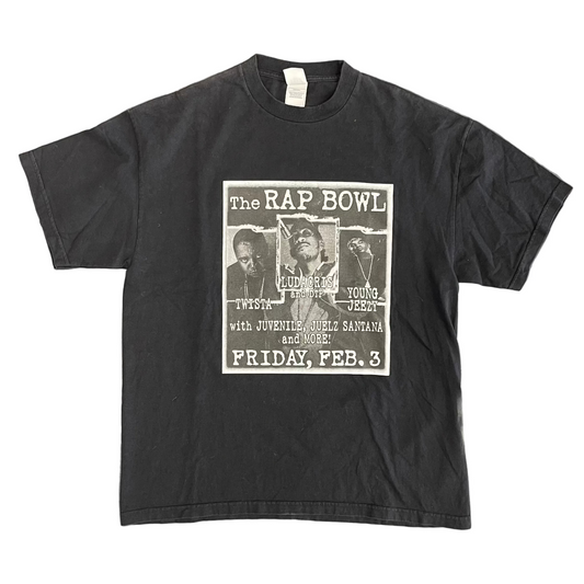 Vintage Rap Bowl 2006 Luda Jeezy Tee Black