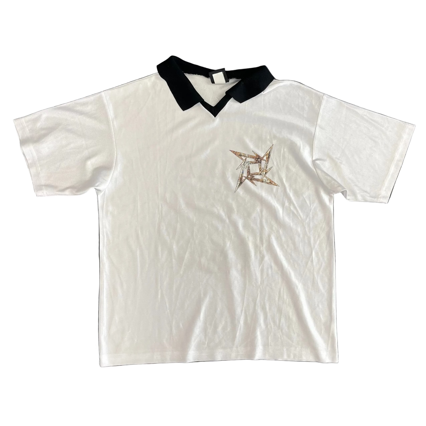 Vintage Metallica Polo Jersey White