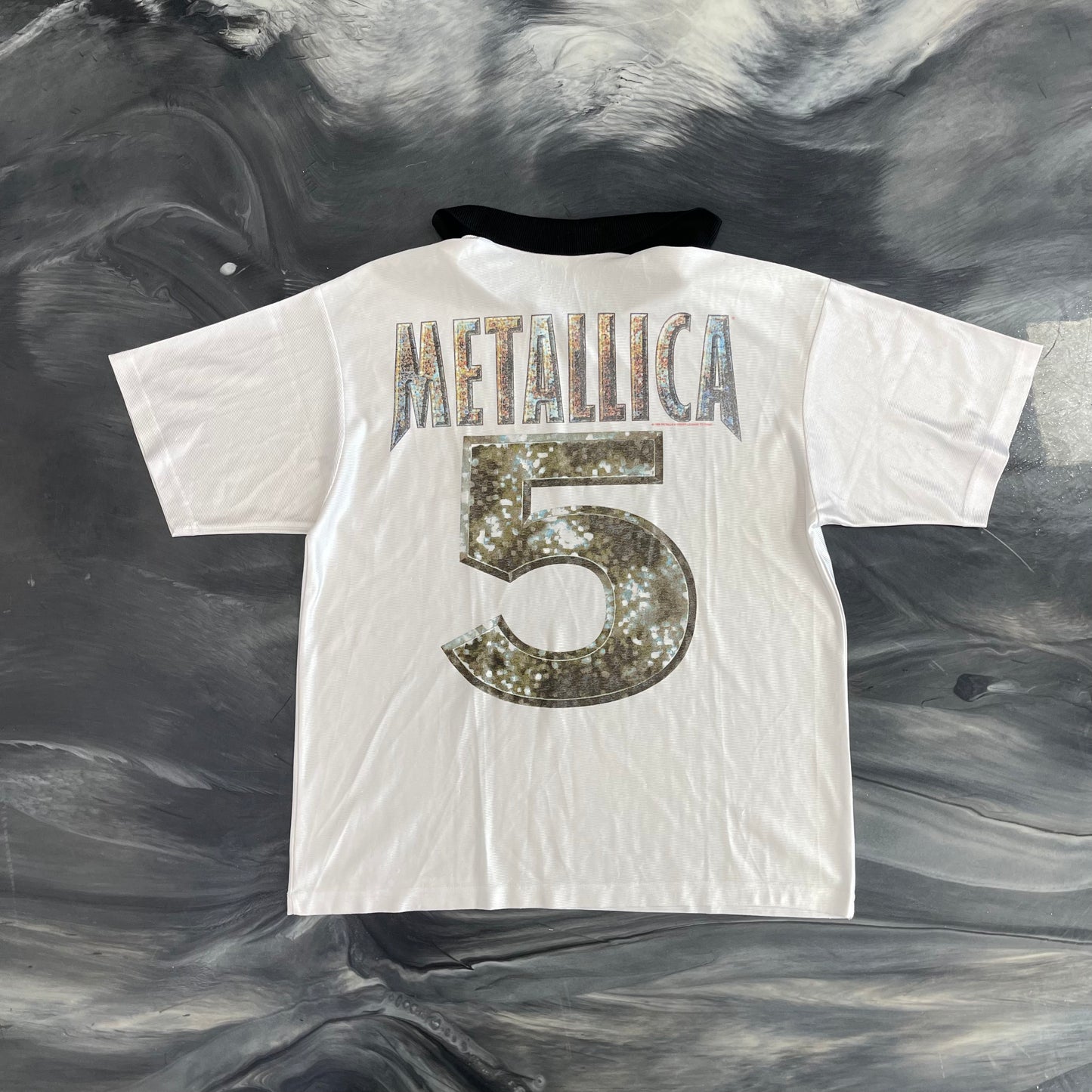 Vintage Metallica Polo Jersey White