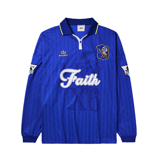 SAINT MXXXXXX Faith Soccer Shirt Blue