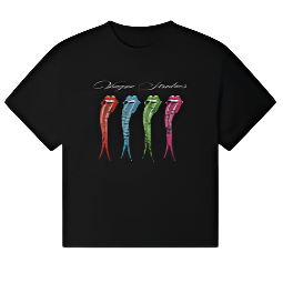 Vague Rolling T-Shirt Black