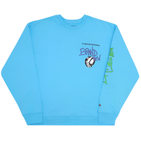 Chrome Hearts x Matty Boy Brain New Crewneck Sweatshirt 'Blue'