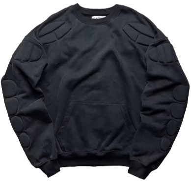 Satoshi Nakamoto Padded Moto Crewneck