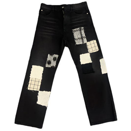 Marni Black Patchwork Denim