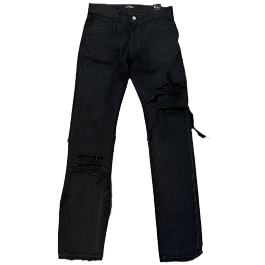 RAF Simons Destroyed Double Layer Denim