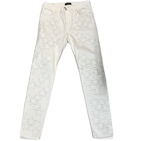 Amiri Chemist Leather White Star Patch
