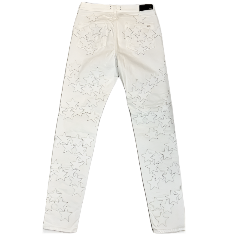 Amiri Chemist Leather White Star Patch
