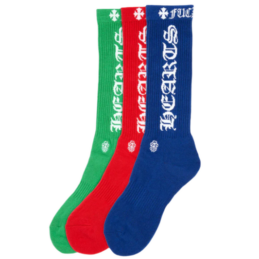 Chrome Hearts Colored Logo Socks (SINGLES)
