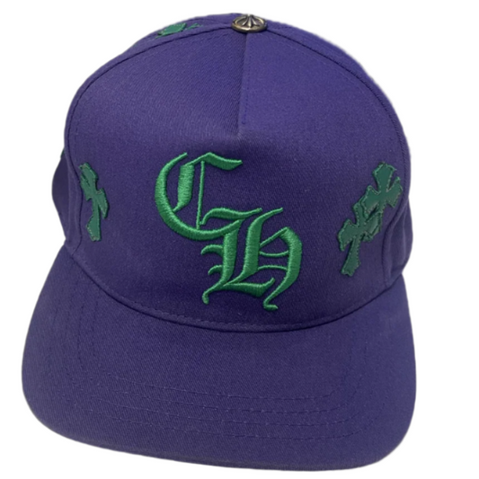 Chrome Hearts Purple Hat Green Patch