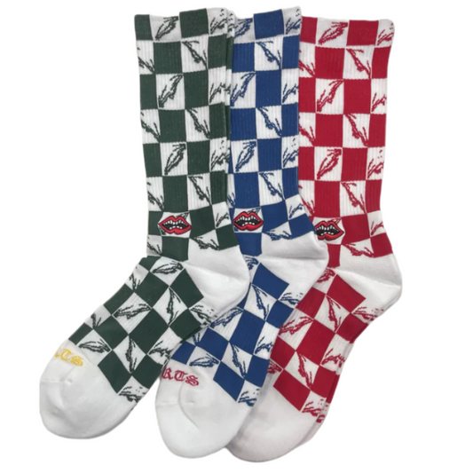 Chrome Hearts x Matty Boy Checkered Socks