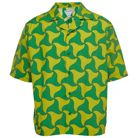 Bottega Venetta Green/Yellow Button Up