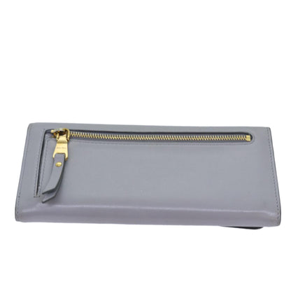 Miu Miu Full Size Wallet Grey/Blue
