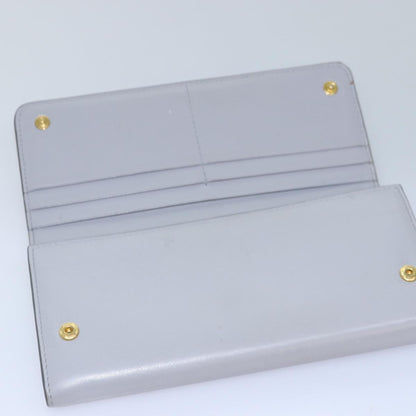 Miu Miu Full Size Wallet Grey/Blue