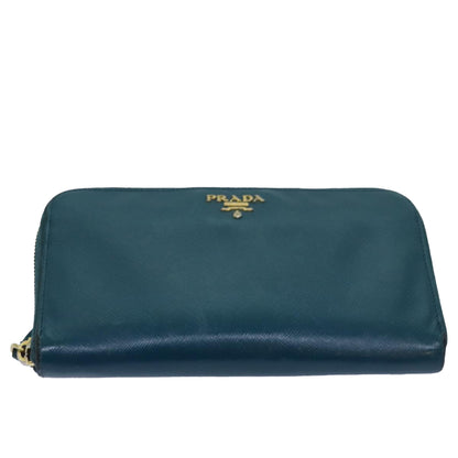Prada Full Size Wallet Turquoise