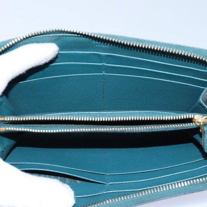 Prada Full Size Wallet Turquoise